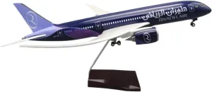 43CM Plane for B787 Riyadh Airplane Resin Aircraft with Lights with LED Light Collection Great Decorations for Counters(No lamp)