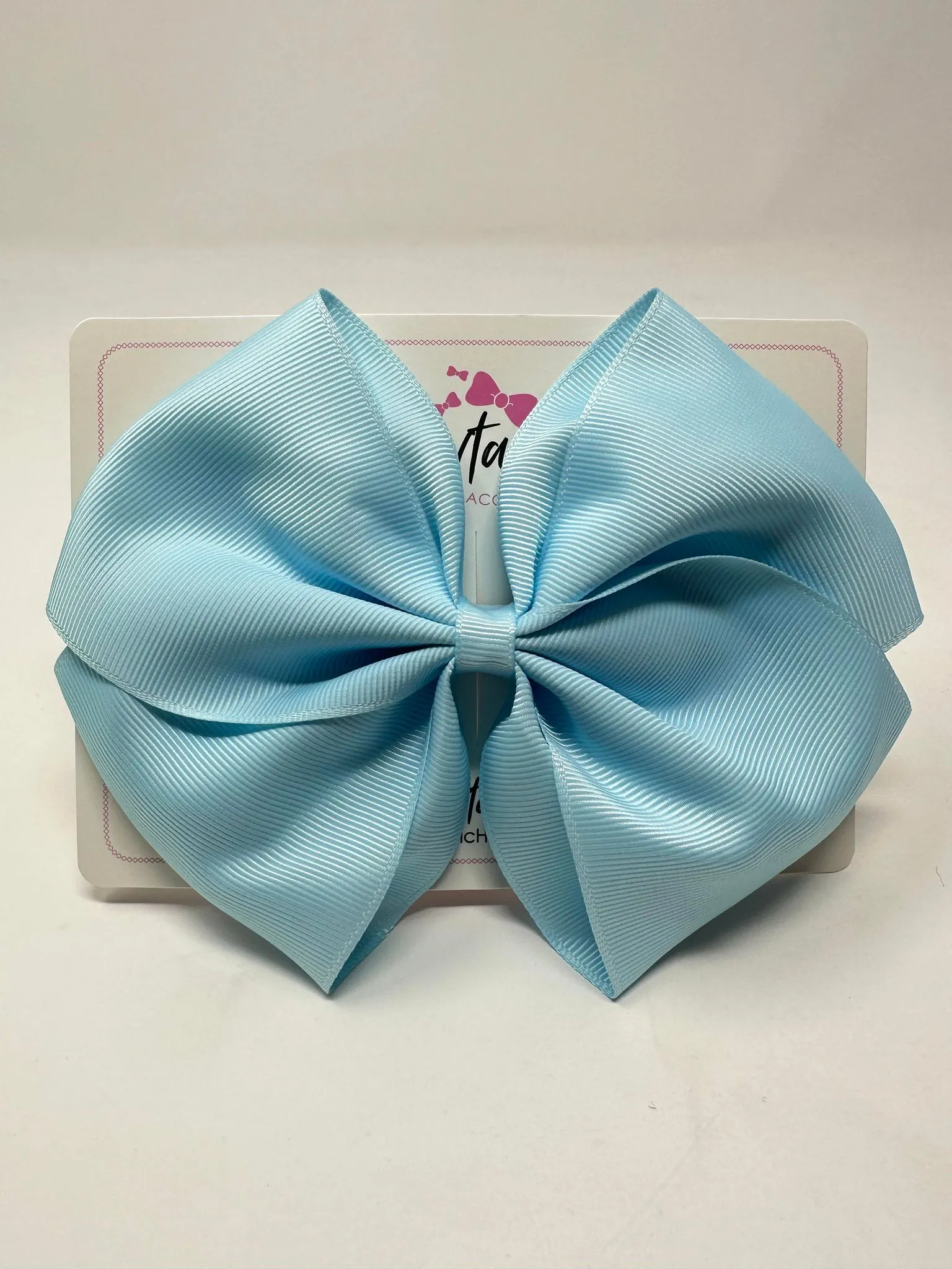6 Inch Flat Bow - Light Blue