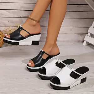 Addison | Stylish Wedge Slip-On Sandals