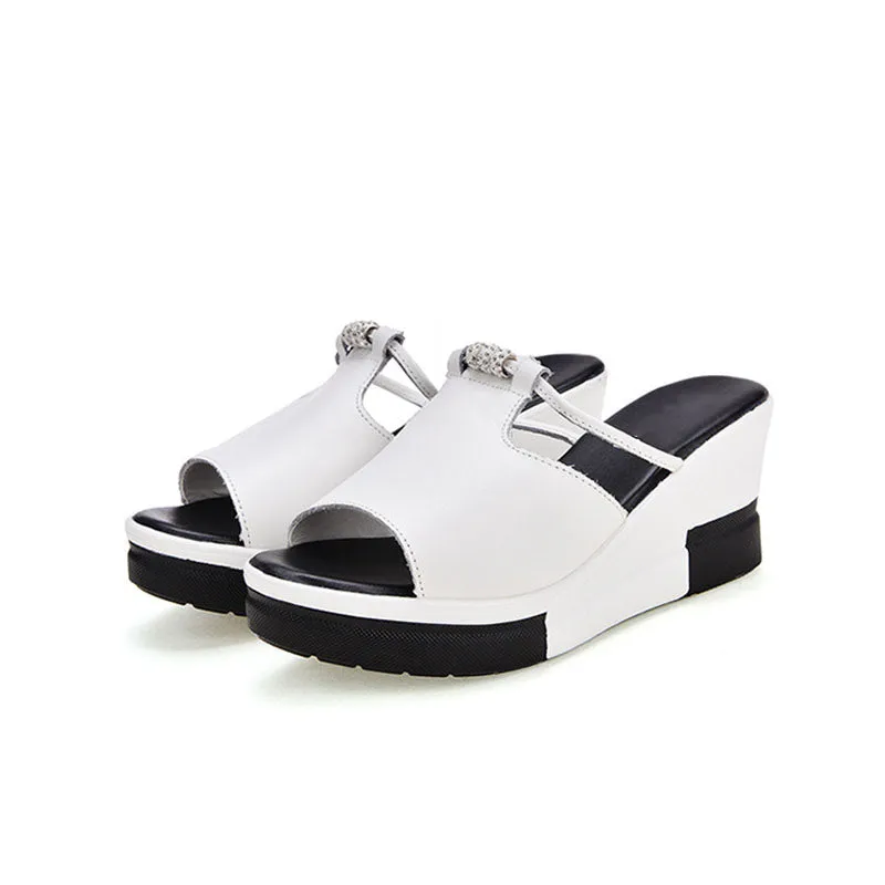 Addison | Stylish Wedge Slip-On Sandals