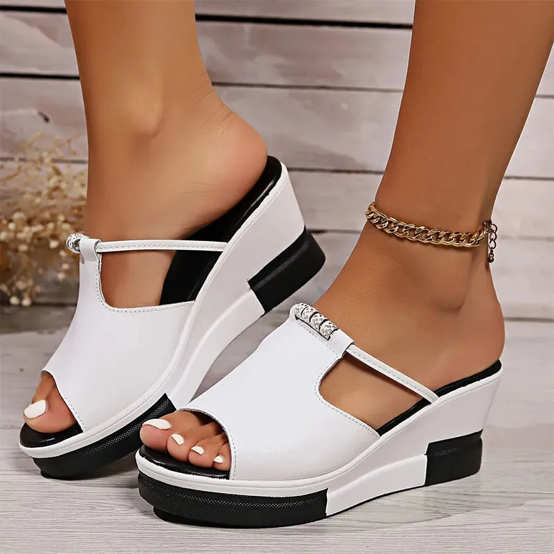 Addison | Stylish Wedge Slip-On Sandals