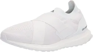 adidas Women's Ultraboost DNA Running Shoe, White/White/Acid Orange (Slip-on), 11