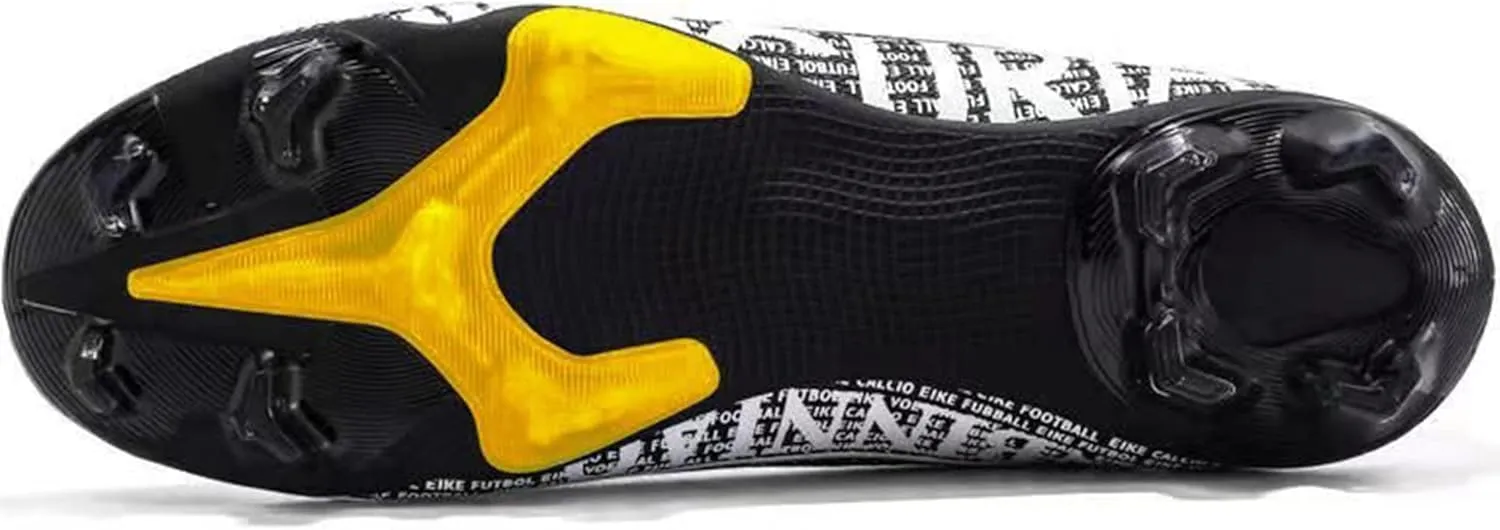 Adult Soccer Cleats Men-High-Tops Slip-On Lace Up Football Shoes for Youth Soccer Shoes Indoor Outdoor AG FG