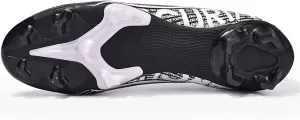 Adult Soccer Cleats Men-High-Tops Slip-On Lace Up Football Shoes for Youth Soccer Shoes Indoor Outdoor AG FG