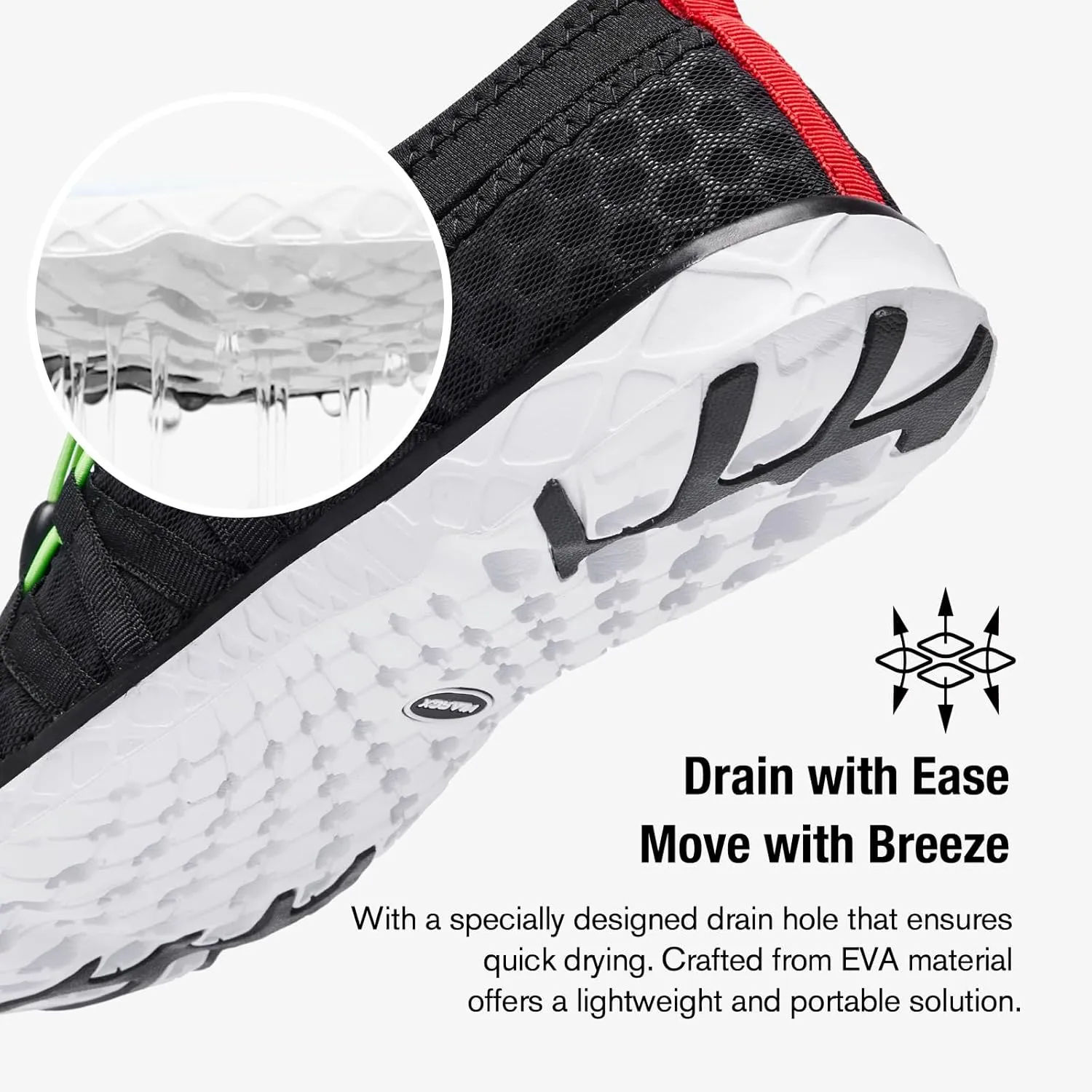 ALEADER Men's Quick Drying Aqua Water Shoes