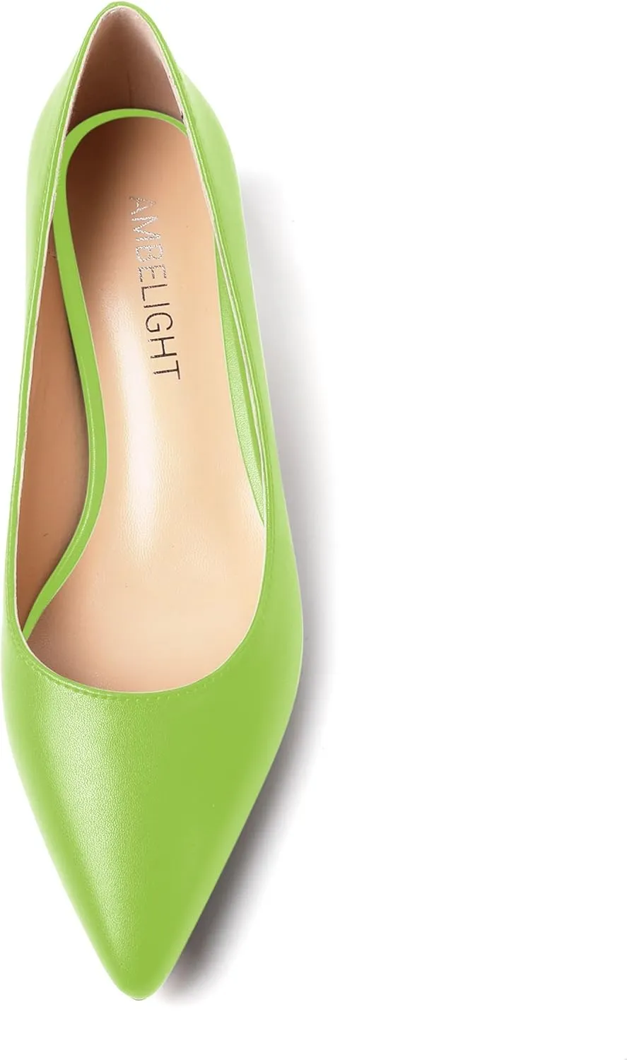 AMBELIGHT Womens Slip On Dress Pointed Toe Suede Wedding Stiletto High Heel Pumps Shoes 3.3 Inch