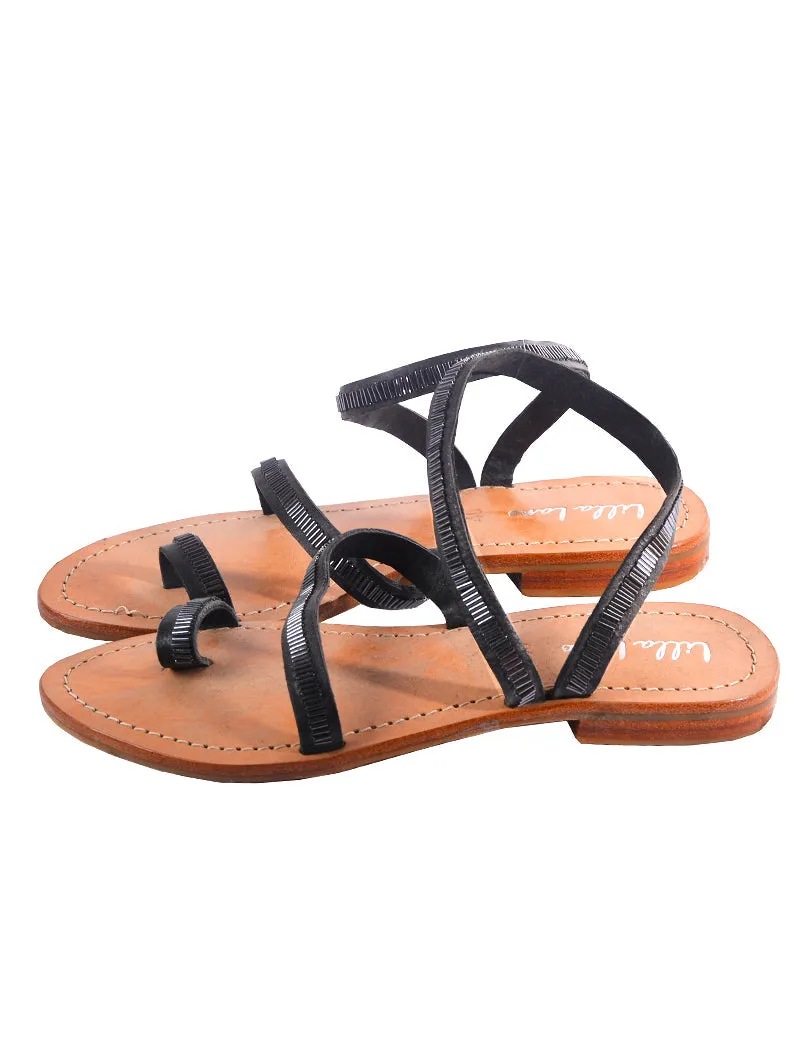 Antina Beaded Flat Sandal