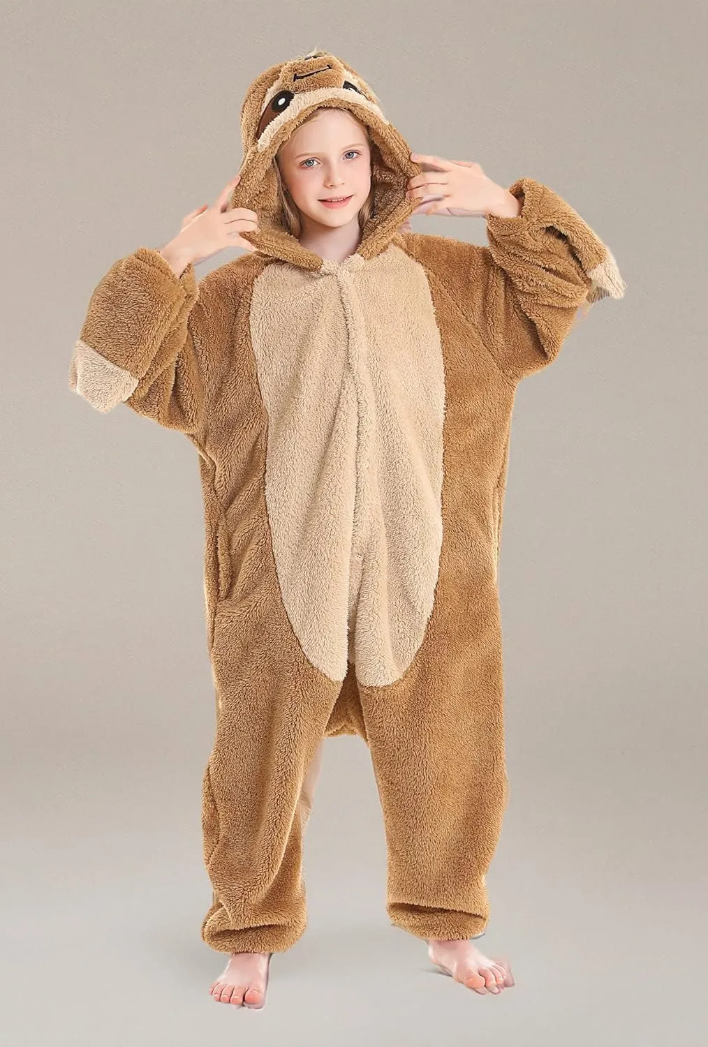ATOZ Onesie for Kids, Animal Pajamas Halloween Cosplay Costume for Girls Boys