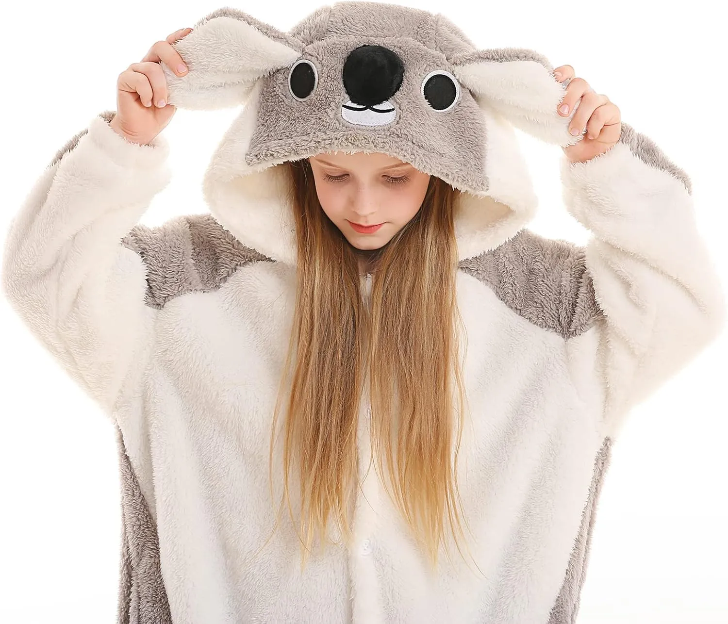 ATOZ Onesie for Kids, Animal Pajamas Halloween Cosplay Costume for Girls Boys