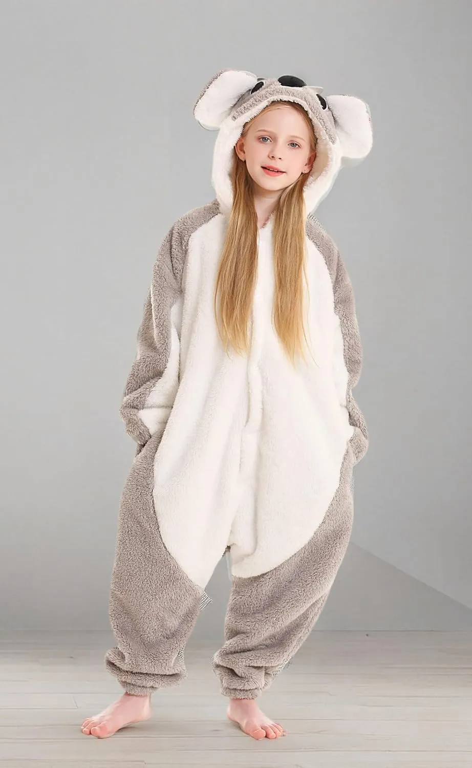 ATOZ Onesie for Kids, Animal Pajamas Halloween Cosplay Costume for Girls Boys