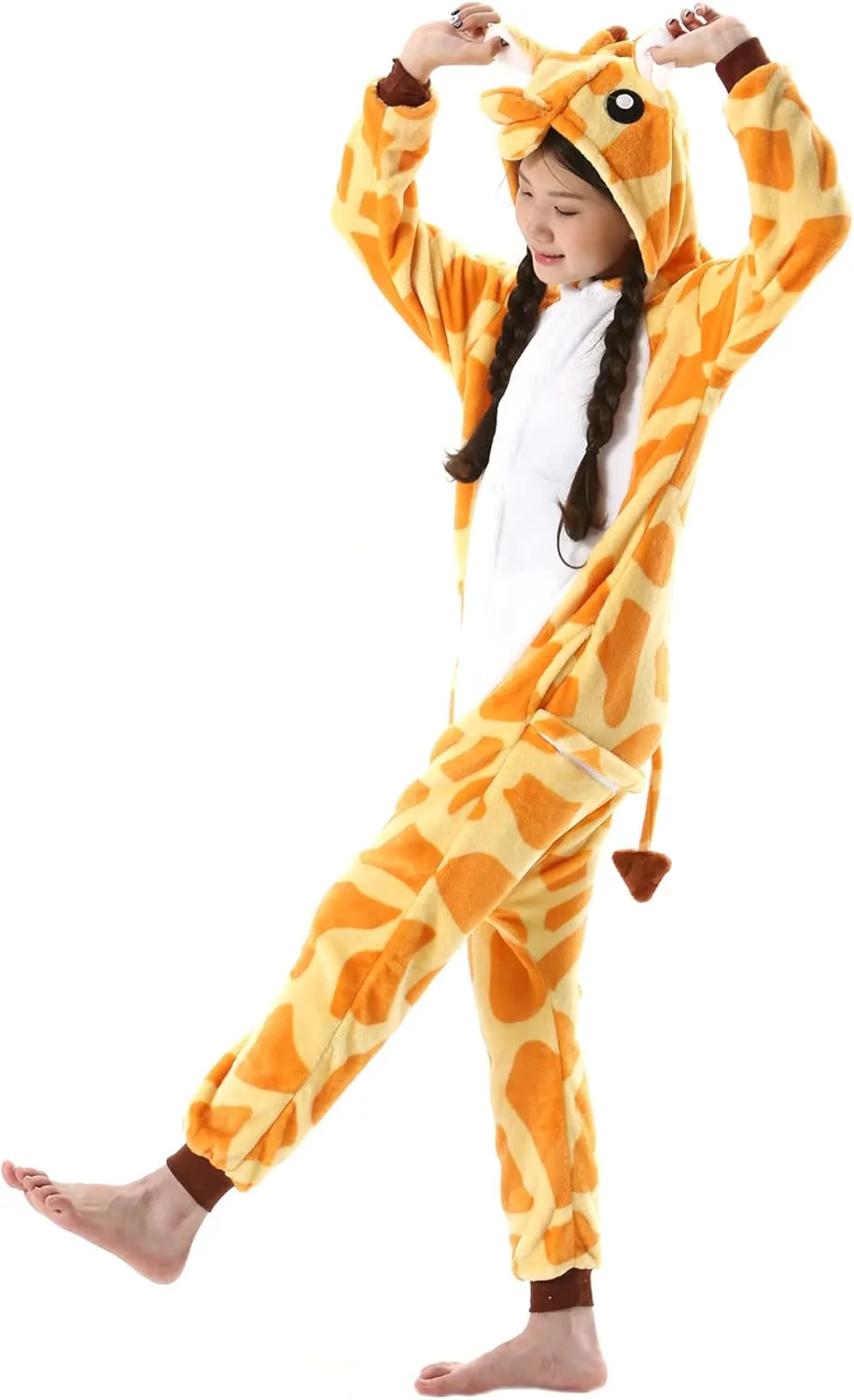 ATOZ Onesie for Kids, Animal Pajamas Halloween Cosplay Costume for Girls Boys
