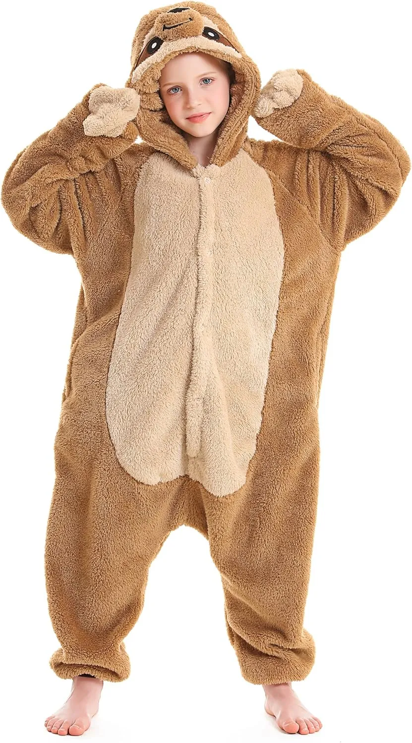ATOZ Onesie for Kids, Animal Pajamas Halloween Cosplay Costume for Girls Boys