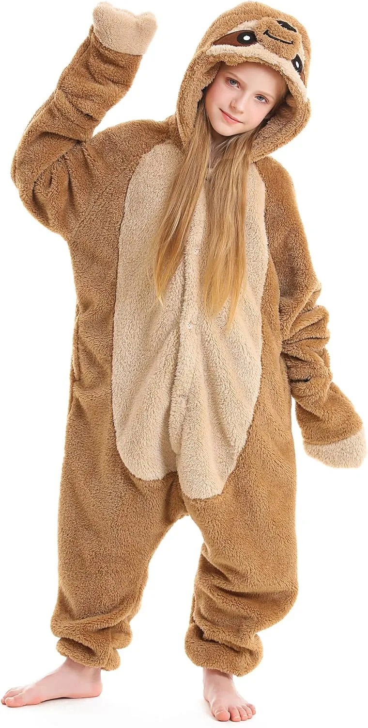 ATOZ Onesie for Kids, Animal Pajamas Halloween Cosplay Costume for Girls Boys