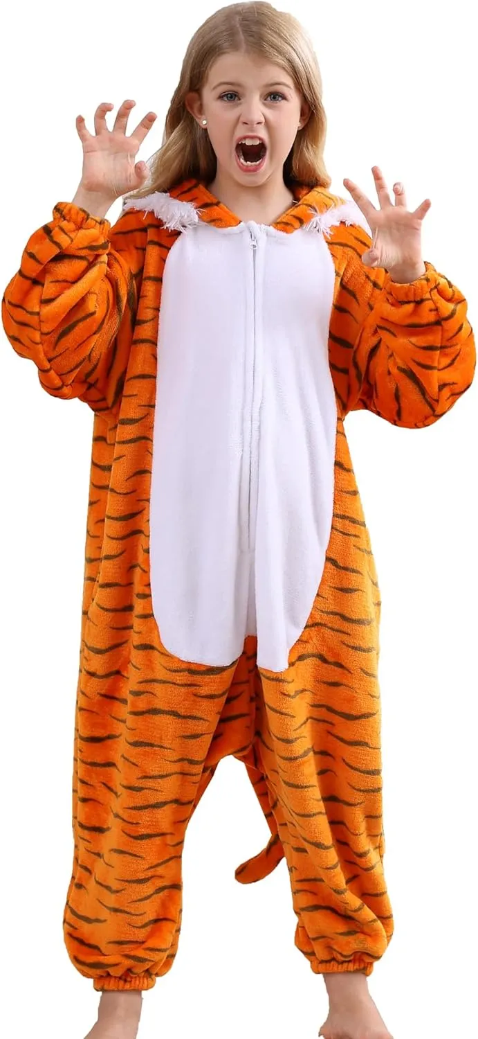 ATOZ Onesie for Kids, Animal Pajamas Halloween Cosplay Costume for Girls Boys