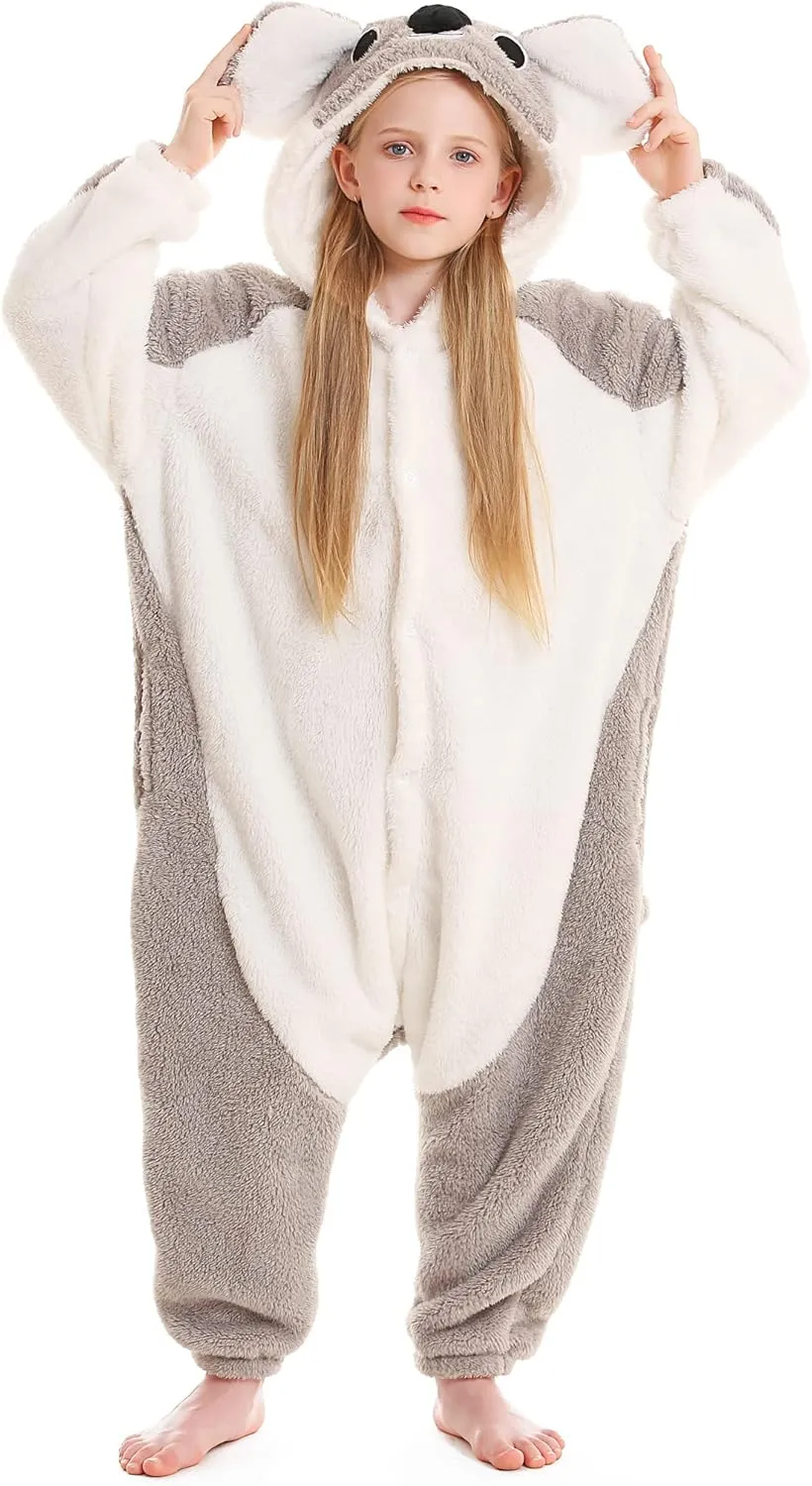 ATOZ Onesie for Kids, Animal Pajamas Halloween Cosplay Costume for Girls Boys