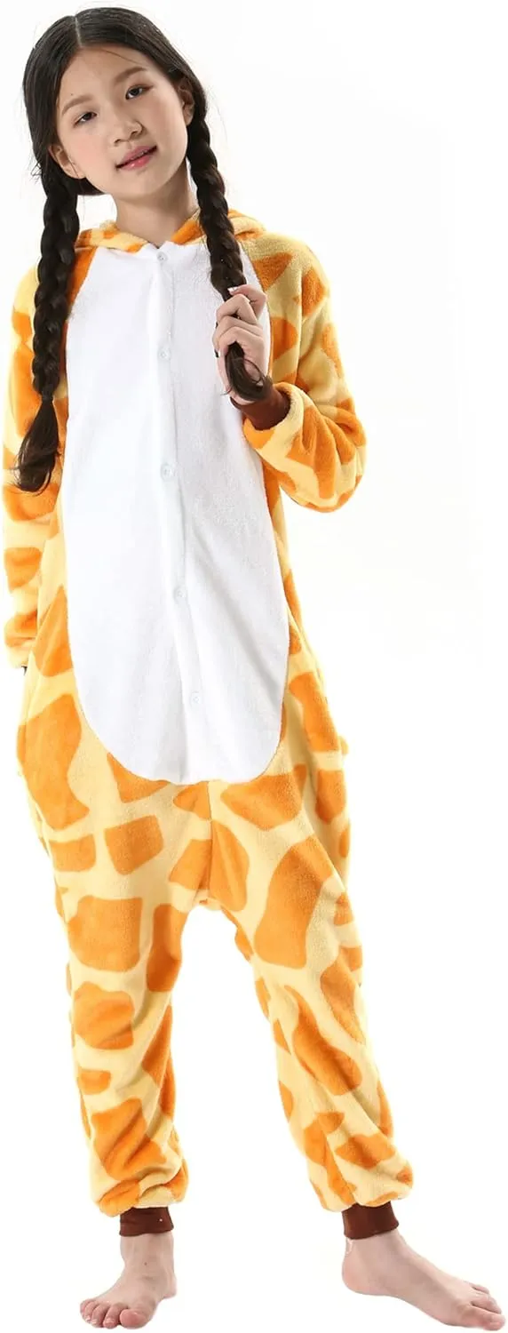 ATOZ Onesie for Kids, Animal Pajamas Halloween Cosplay Costume for Girls Boys