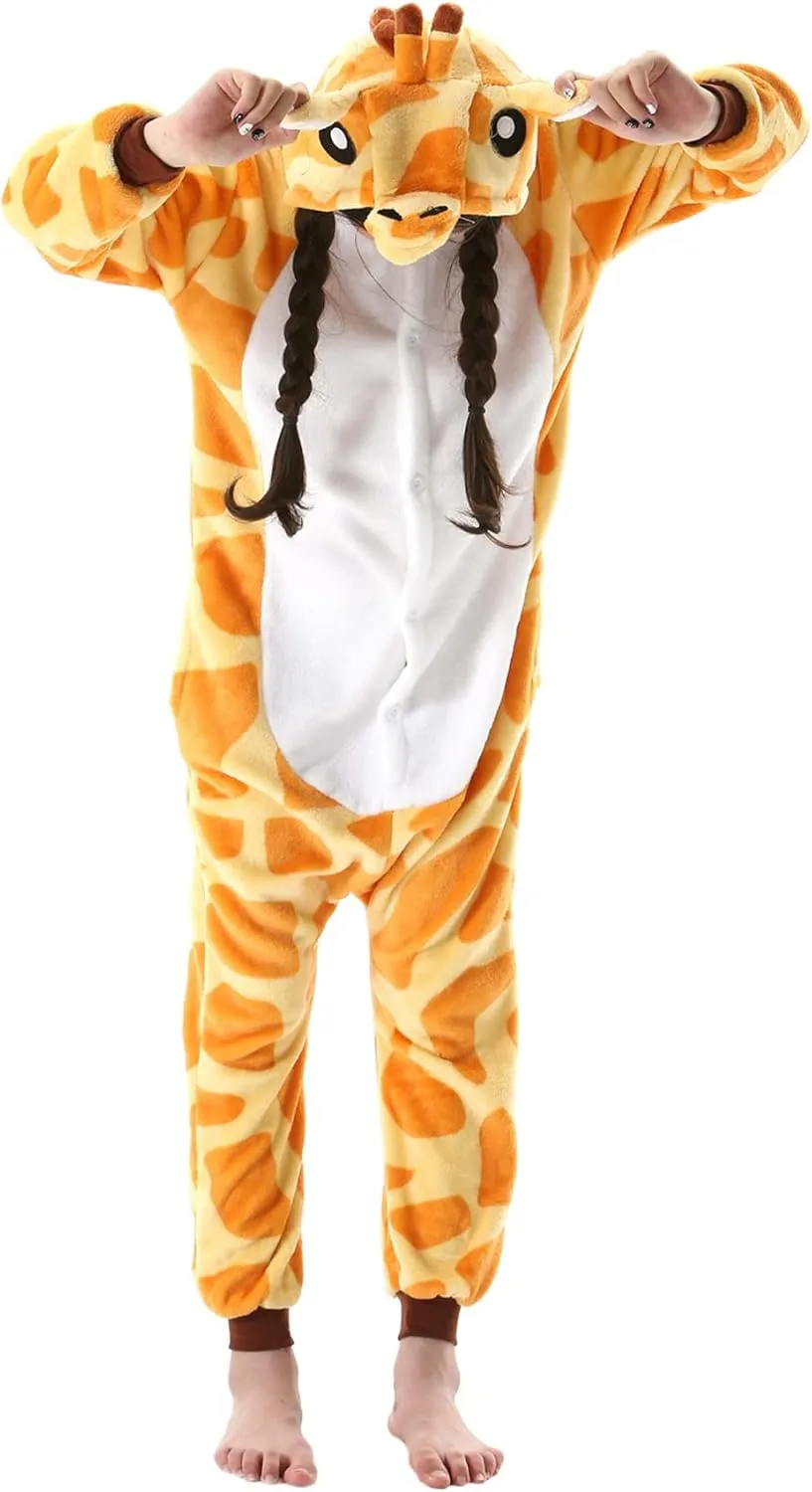 ATOZ Onesie for Kids, Animal Pajamas Halloween Cosplay Costume for Girls Boys