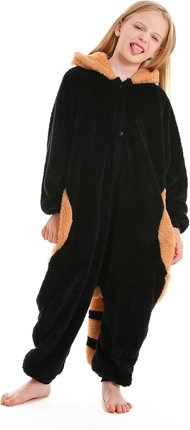 ATOZ Onesie for Kids, Animal Pajamas Halloween Cosplay Costume for Girls Boys