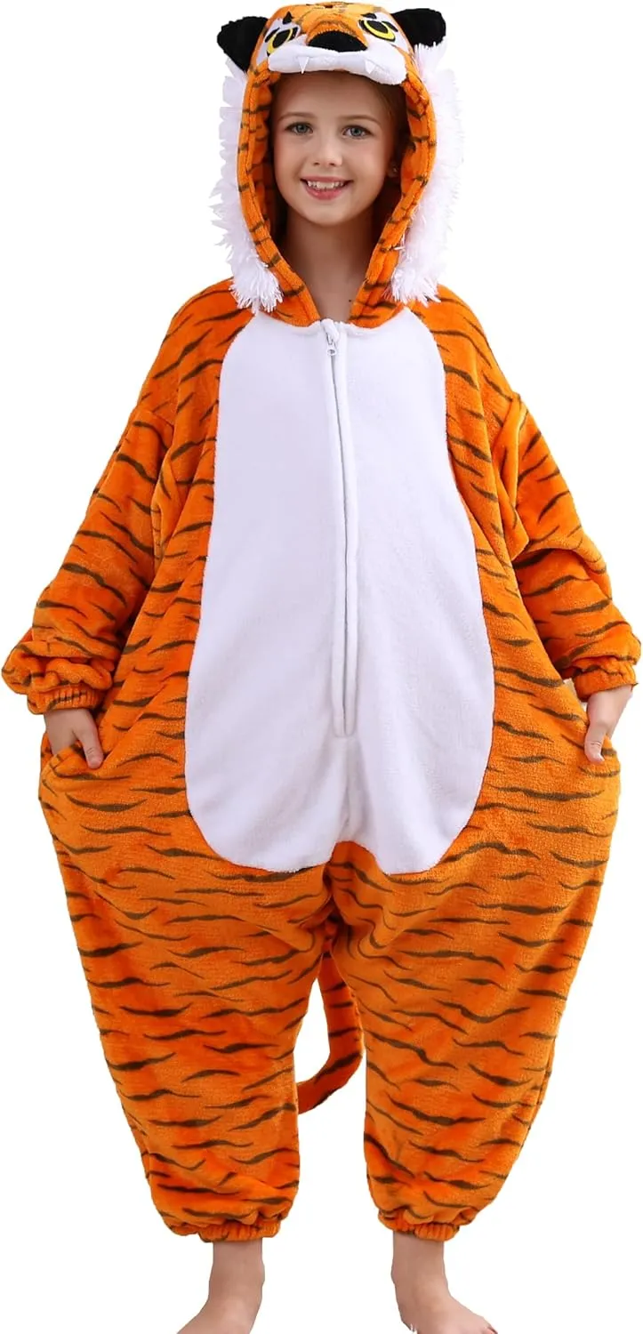 ATOZ Onesie for Kids, Animal Pajamas Halloween Cosplay Costume for Girls Boys
