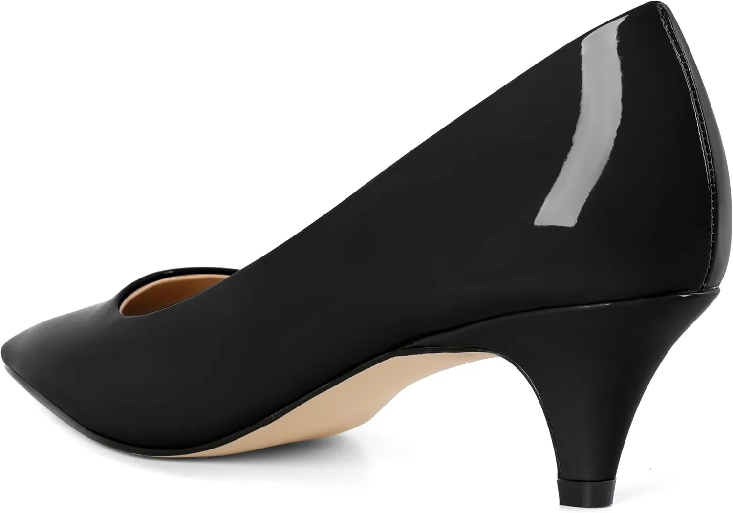 AUMOTED Women's Shoes Low Heels Square Toe Kitten Heel Daily Pumps 2 Inch Dressy Shoes