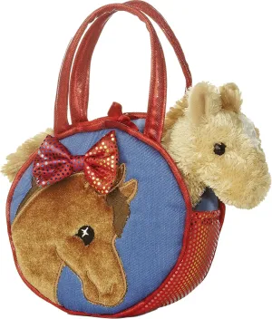 Aurora® Fashionable Fancy Pals™ Pretty Pony Stuffed Animal - On-The-go Companions - Stylish Accessories - Multicolor 7 Inches