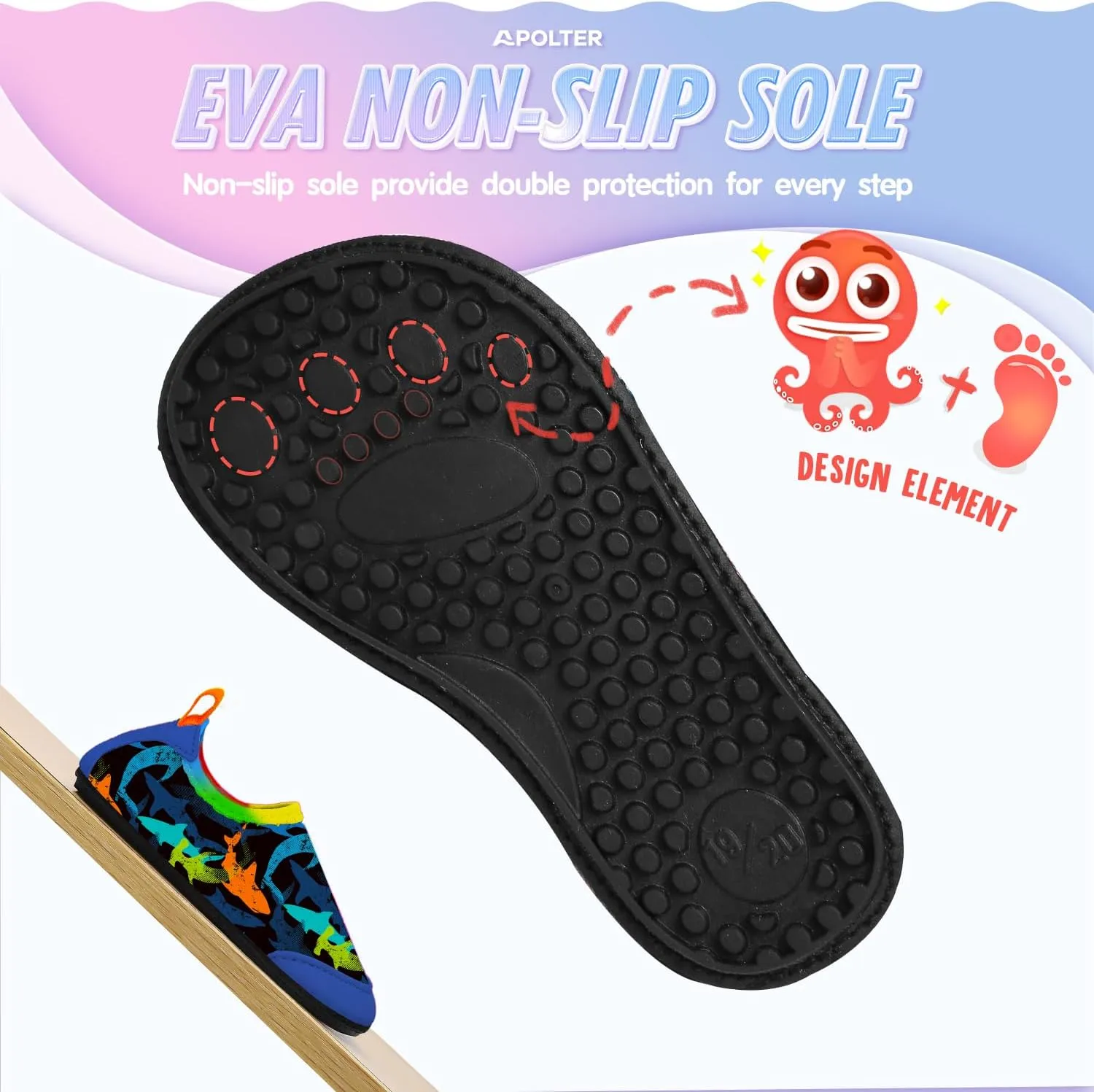 Baby Boys and Girls Swim Water Shoes Barefoot Aqua Socks Non-Slip for Beach Pool Toddler Kids