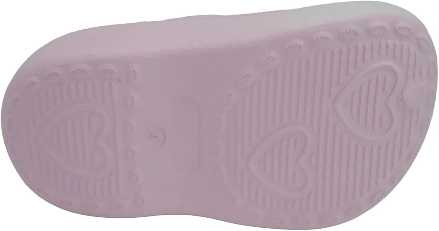 Barbie Toddler Girls' Faux Fur Lined Clogs with Adjustable Strap – Comfortable, Cozy, and Stylish Slip-On Shoes