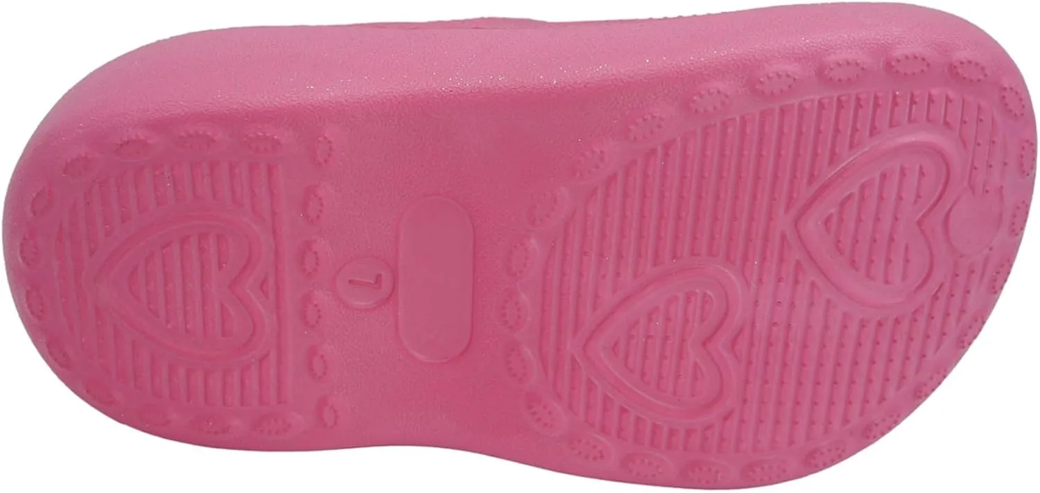Barbie Toddler Girls' Faux Fur Lined Clogs with Adjustable Strap – Comfortable, Cozy, and Stylish Slip-On Shoes