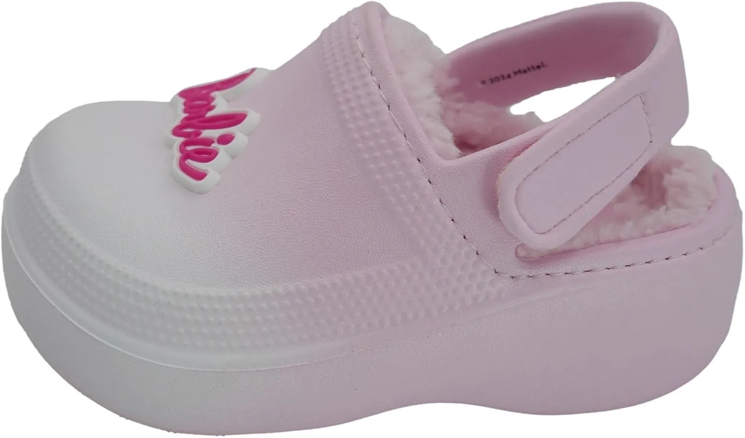 Barbie Toddler Girls' Faux Fur Lined Clogs with Adjustable Strap – Comfortable, Cozy, and Stylish Slip-On Shoes