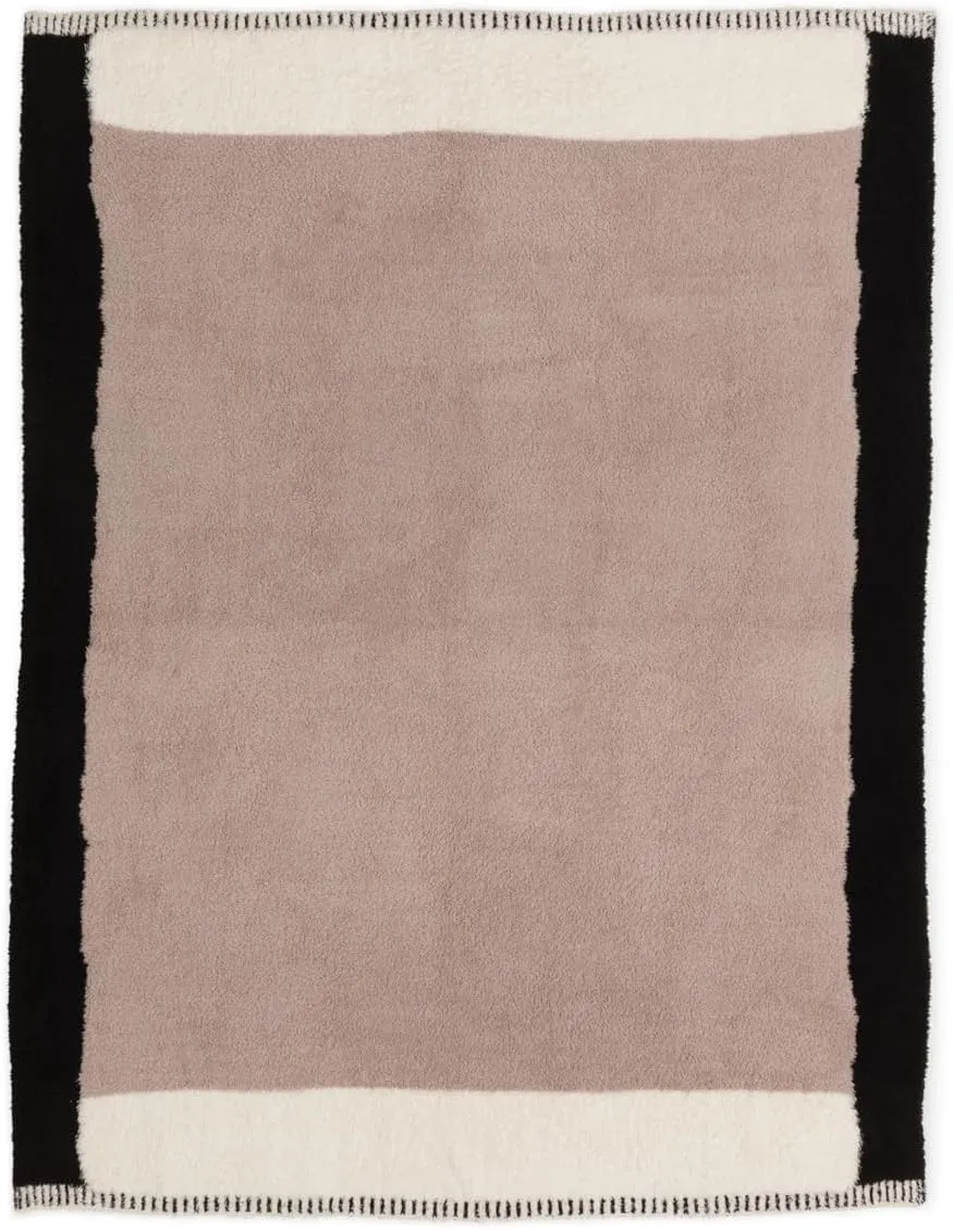 Barefoot Dreams® CozyChic® Colorblock Throw, Taupe Multi, 54"x72"