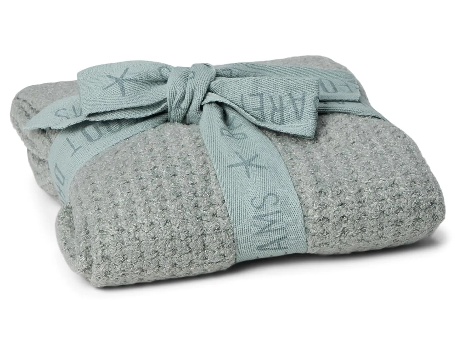 Barefoot Dreams® CozyChic Lite® Waffle Receiving Blanket, Waterfall, 30"x30"
