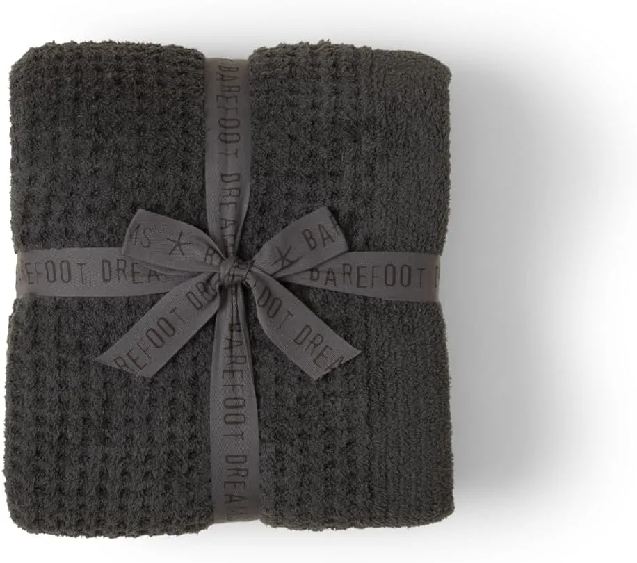 Barefoot Dreams® CozyChic® Waffle Throw, Carbon, 54"x72"