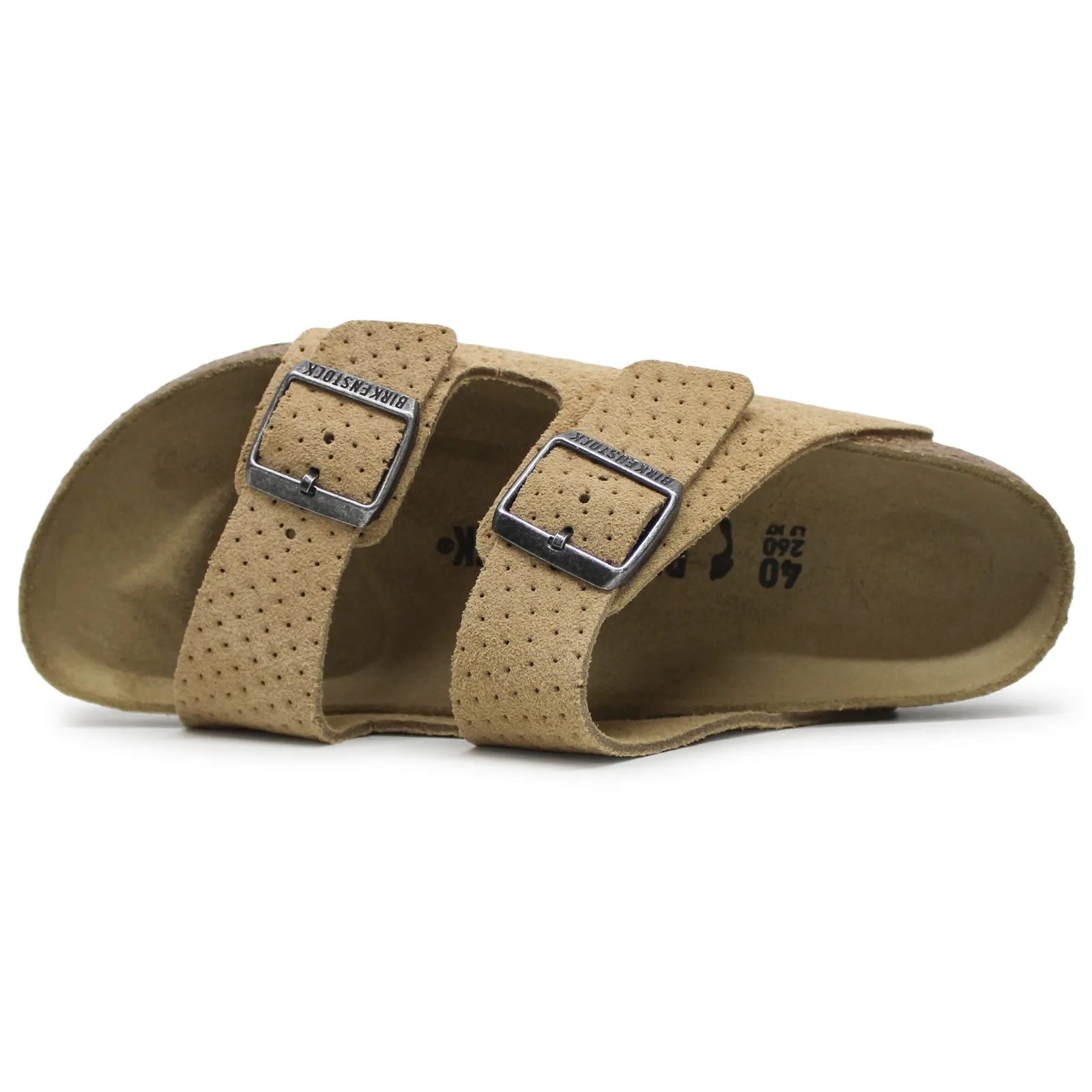 Birkenstock Arizona BS Suede Embossed Unisex Slides Sandals