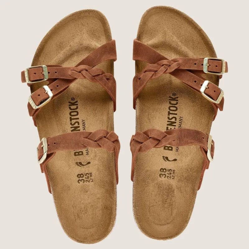 Birkenstock Franca Braided Regular (Oiled Leather   Classic Footbed)