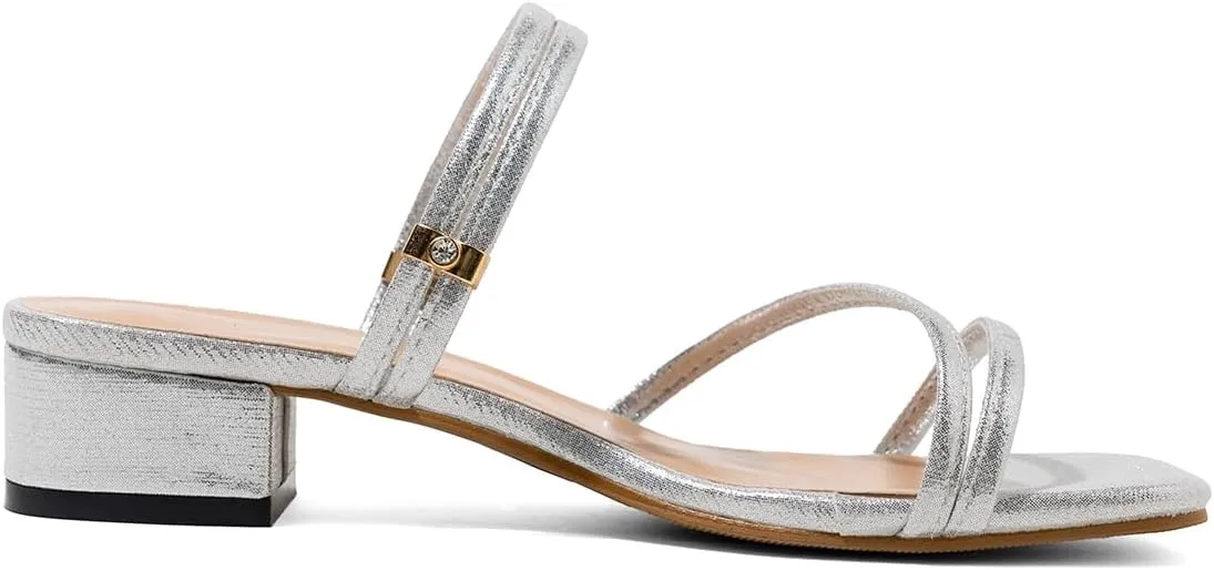 Block Heels for womens 2025 - Stylish Short Strappy Heels with Anti-Slip and Wear-Resistant Design, Perfect for Weddings and Special Occasions