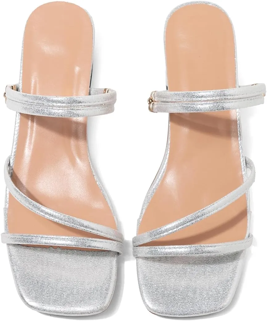 Block Heels for womens 2025 - Stylish Short Strappy Heels with Anti-Slip and Wear-Resistant Design, Perfect for Weddings and Special Occasions
