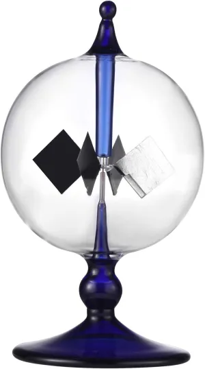 Blue Solar Power Radiometer Sun Light Energy Crookes Spinning Vanes Windmill Gift Home Desk Decoration