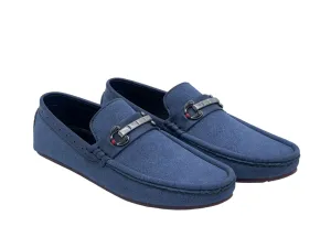 Blue Suede Men Loafer