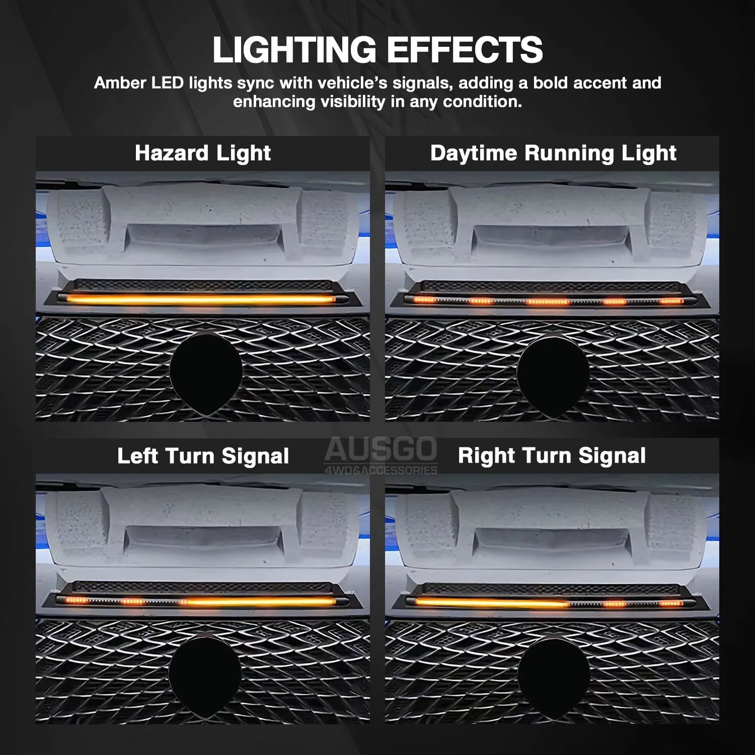 Bonnet Protector with LED Light for GWM Cannon 2020-Onwards