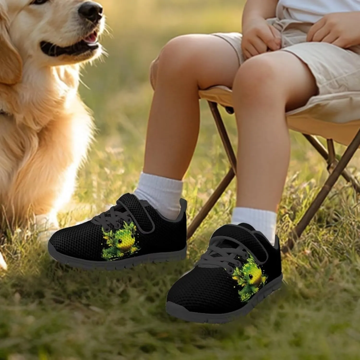 Boys Tennis Shoes Cute Animal Sneakers for Kids Slip On School Shoes