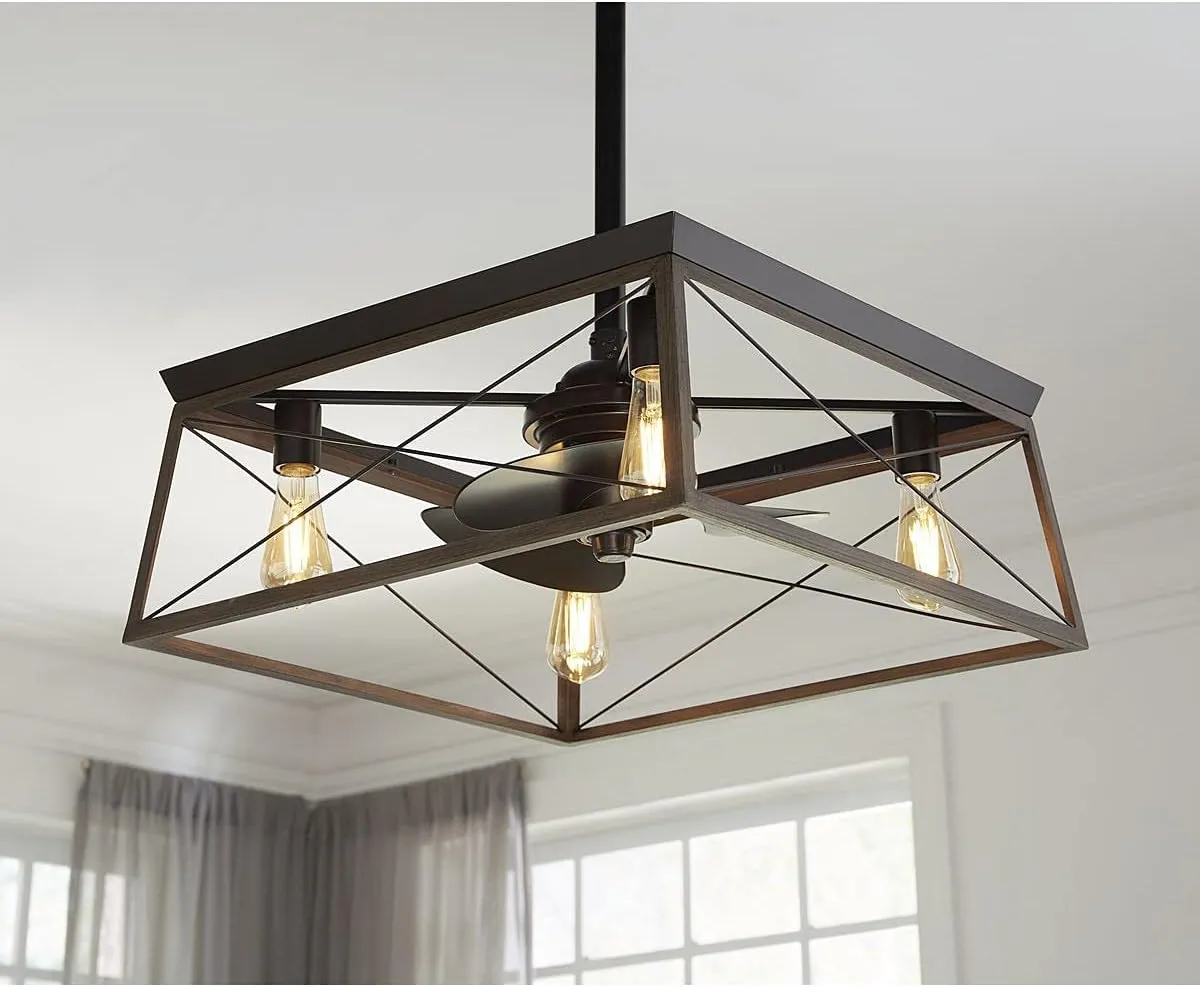 Briarwood Collection 22-Inch 3-Blade AC Motor Farmhouse Ceiling Fan Antique Bronze