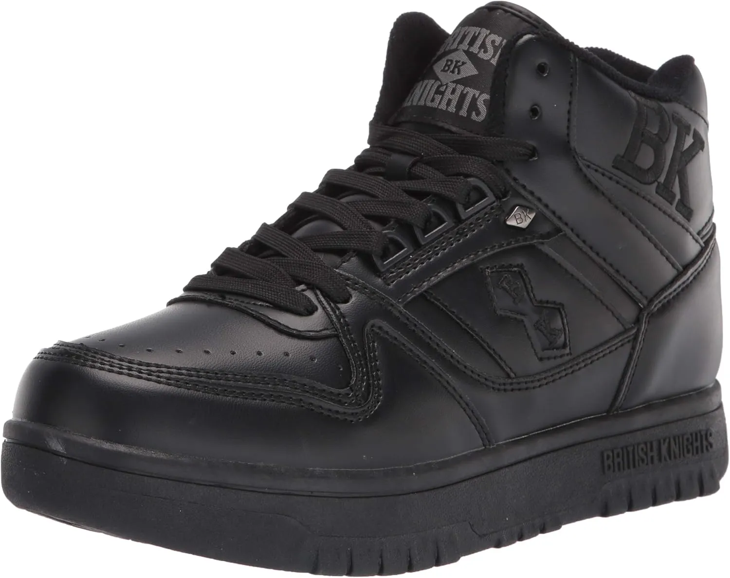 British Knights mens Kings Sl Mid-top Classic Basketball Sneaker, Black, 8.5 US