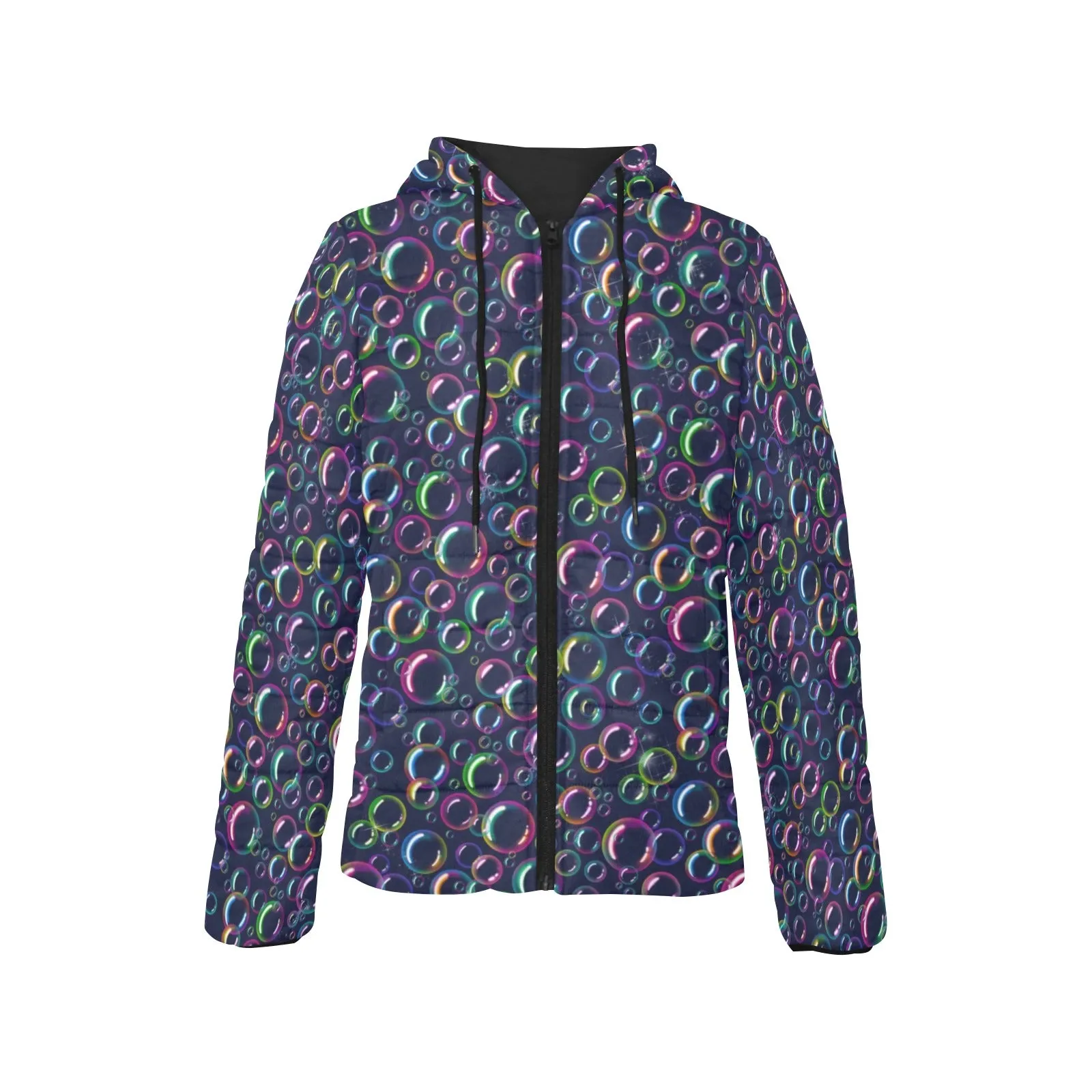 Bubble Navy - Women's Padded Cozy Jacket