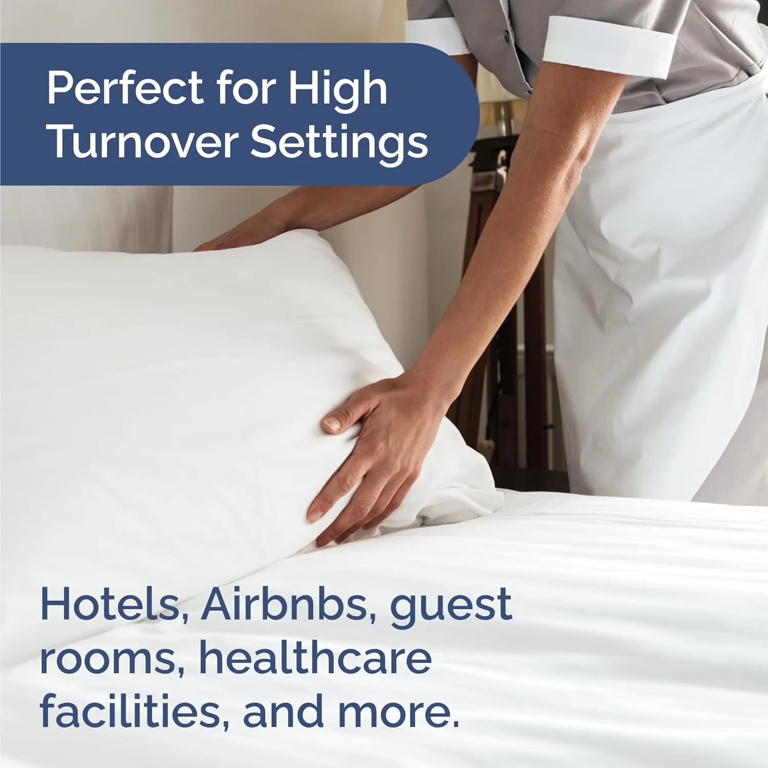 Bulk Case Pack of 12 Sheet Sets - (12) Complete Sheet Sets - Bulk King Bedding - Wholesale Case Pack for Hotels, Spa & Airbnbs - Deep Pocket, Fade & Wrinkle Free - Cooling & Breathable - King, White