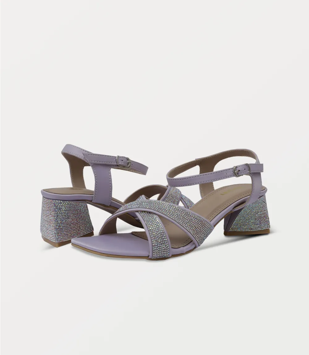 BW10413-LILAC-Women Sandal Heels