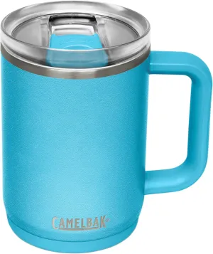 CamelBak Thrive Leak-Proof 16 oz Mug, Insulated Stainless Steel - For travel, coffee, tea, hot beverages - Spill Proof - Cup-holder Compatible, Nordic Blue