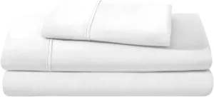 Camping Cot Sheets 33" x 75" - 3 Piece Cot Sheet Set for Bunk Bed - fits Upto 9" Deep Mattress, Perfect for Narrow Twin, Camping Cot, RV Bunk, Guest Beds, Trifold Mattress - White