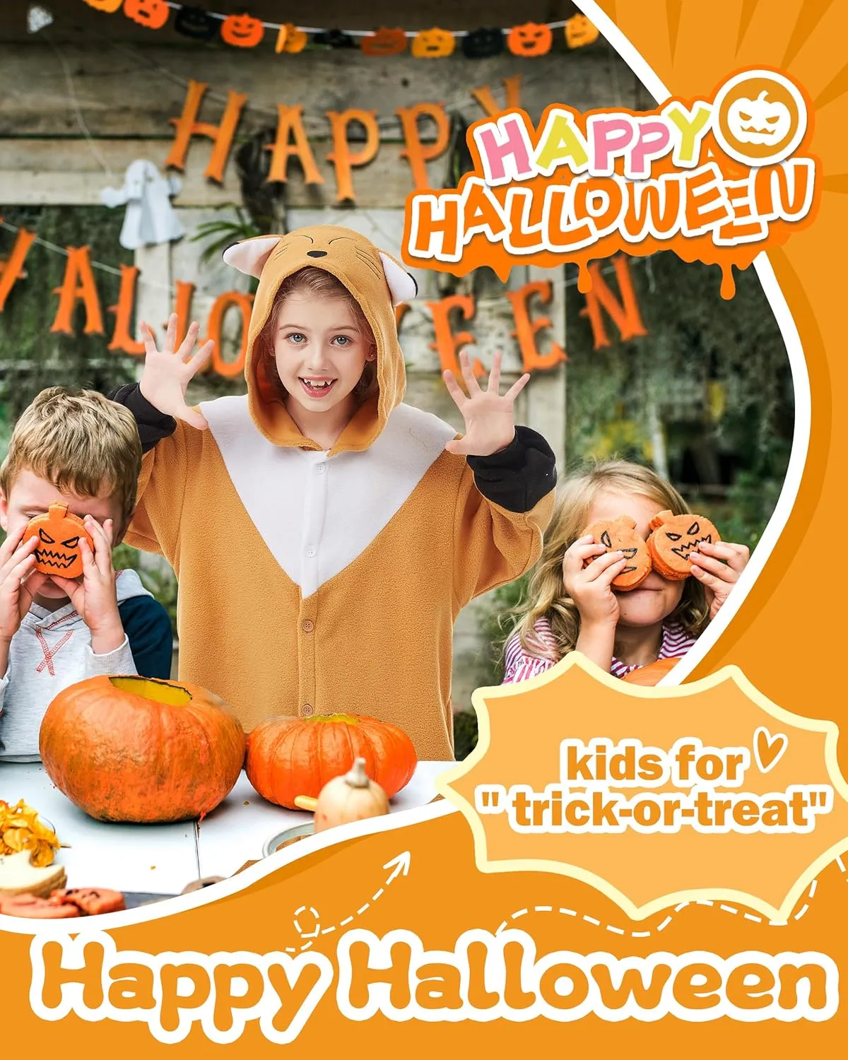 CANASOUR Unisex Halloween Kids Animal Onesie For Girls Anime Cosplay Costume Party Cosplay Pajamas