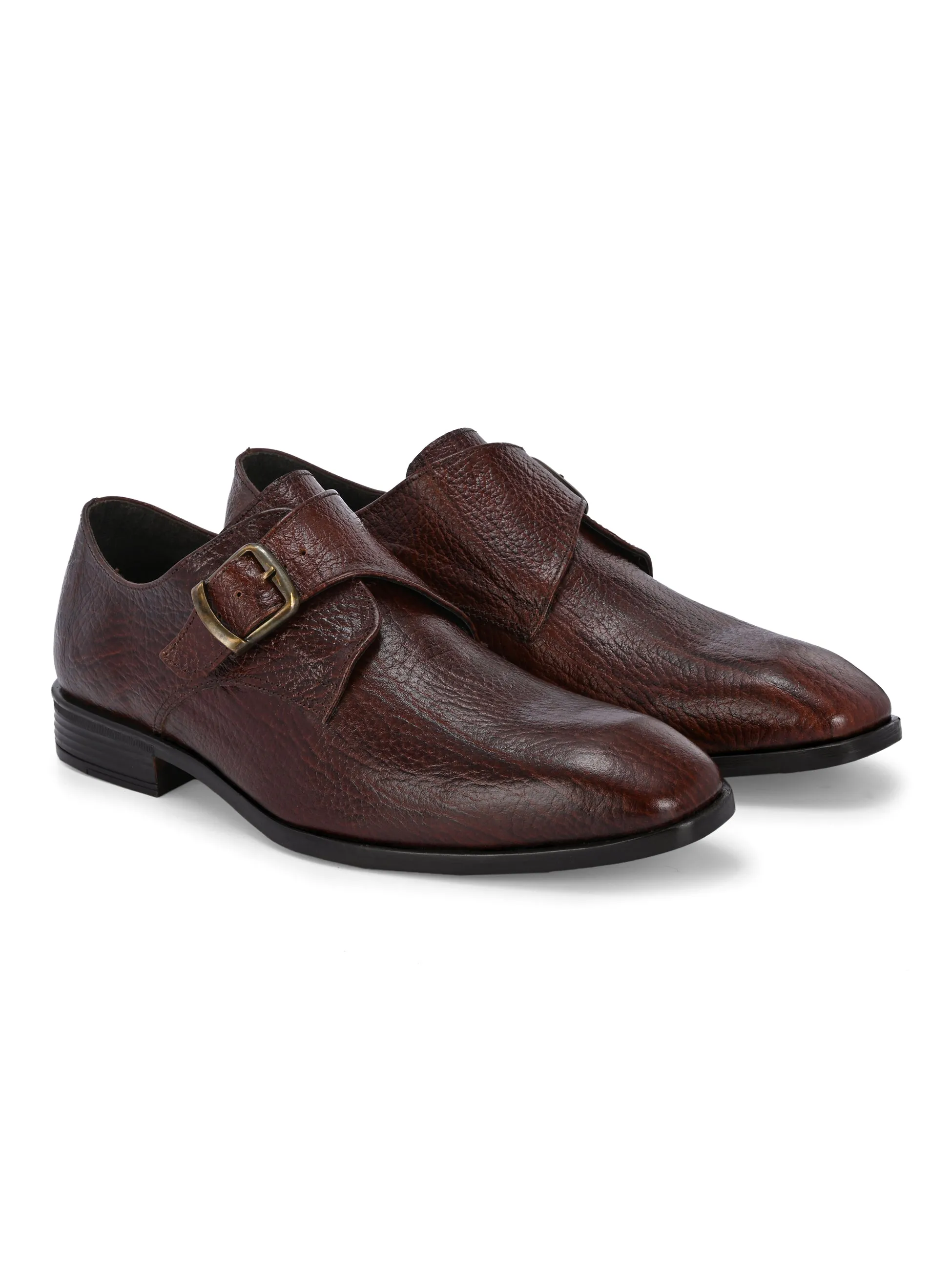 CARLO ROMANO BY WASAN TAN COLOR PREMIUM STYLISH GENUINE LEATHER SHOES FOR MEN