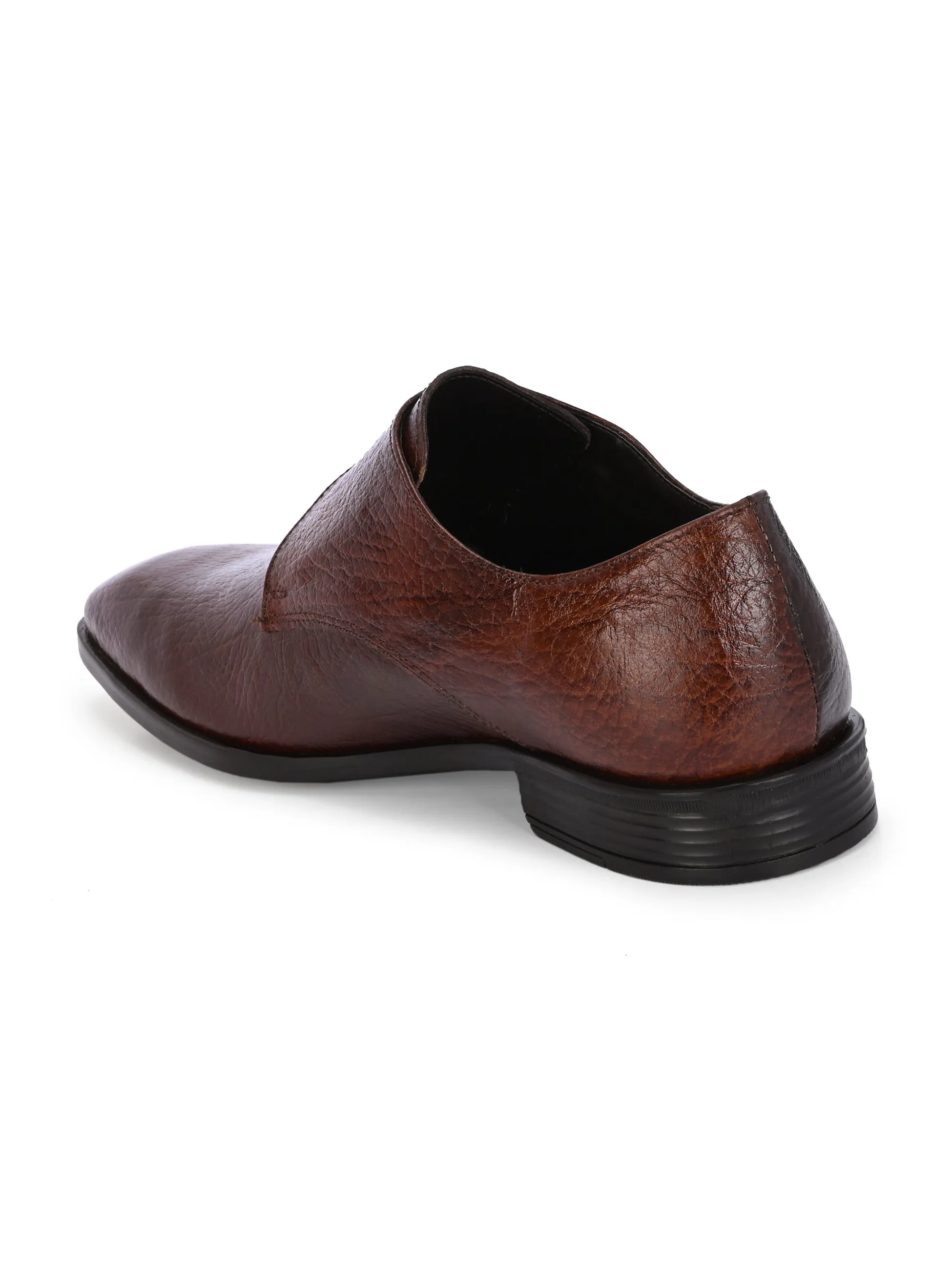 CARLO ROMANO BY WASAN TAN COLOR PREMIUM STYLISH GENUINE LEATHER SHOES FOR MEN